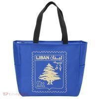 Support Lebanon Beirut Map Lebanese Flag Tote Bag thumb 0