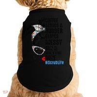 Scrub Life Coffee Scrubs And Rubber Gloves Nurses Week Doggie Tank thumb 0