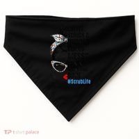 Scrub Life Coffee Scrubs And Rubber Gloves Nurses Week USA-Made Doggie Bandana thumb 0