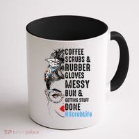 Scrub Life Coffee Scrubs And Rubber Gloves Nurses Week Coffee Mug thumb 1