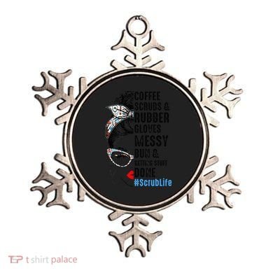 Scrub Life Coffee Scrubs And Rubber Gloves Nurses Week Ornament