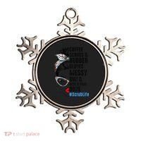 Scrub Life Coffee Scrubs And Rubber Gloves Nurses Week Ornament thumb 0
