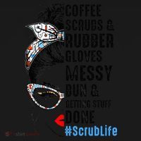 Scrub Life Coffee Scrubs And Rubber Gloves Nurses Week Women's Tank Top thumb 5