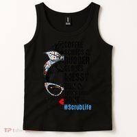 Scrub Life Coffee Scrubs And Rubber Gloves Nurses Week Tank Top thumb 2