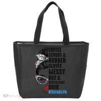 Scrub Life Coffee Scrubs And Rubber Gloves Nurses Week Tote Bag thumb 0
