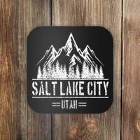 Salt Lake City Utah Mountains Nature Souvenir Coaster thumb 0
