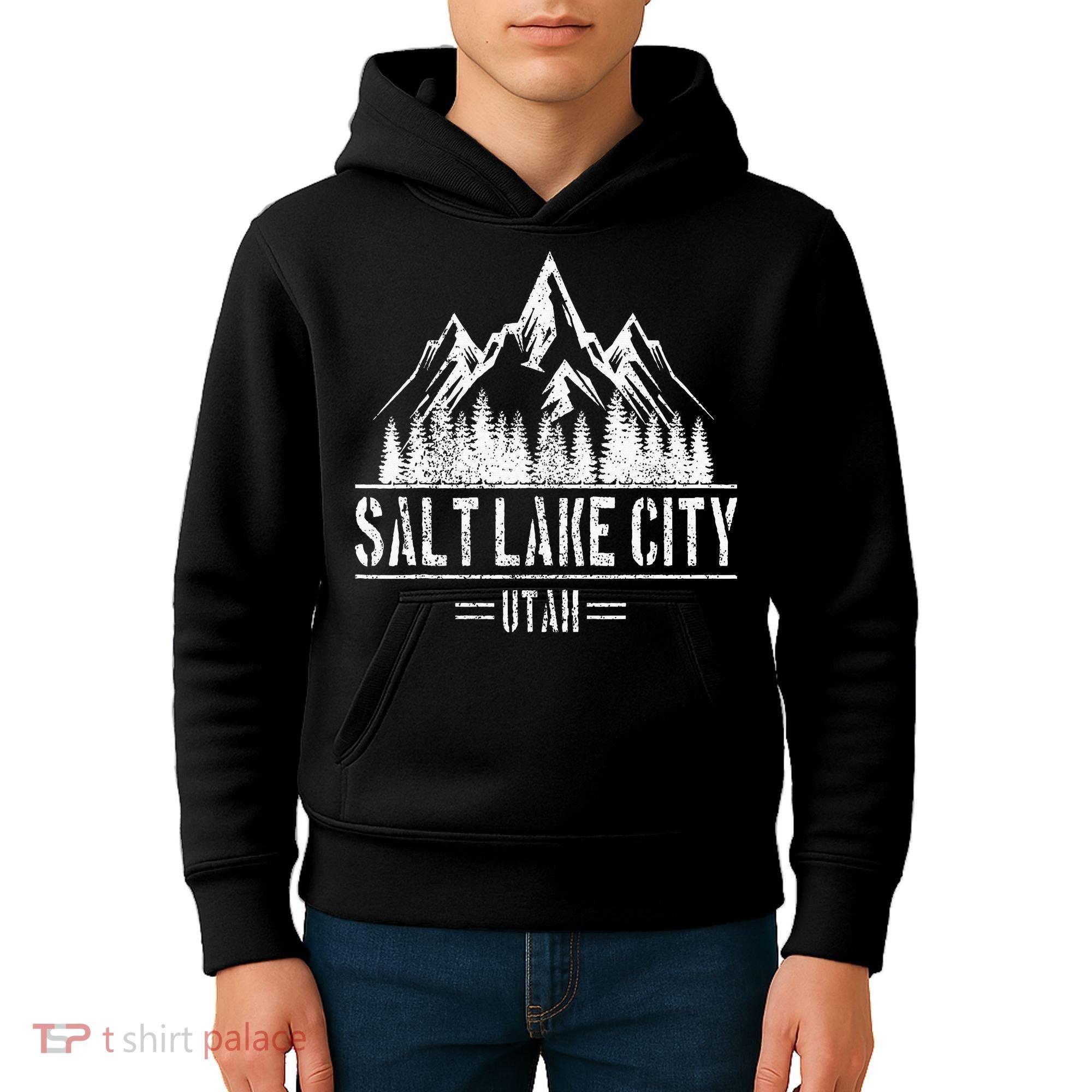 Salt Lake City Utah Mountains Nature Souvenir Kids Hoodie