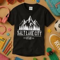 Salt Lake City Utah Mountains Nature Souvenir Kids T-Shirt thumb 3