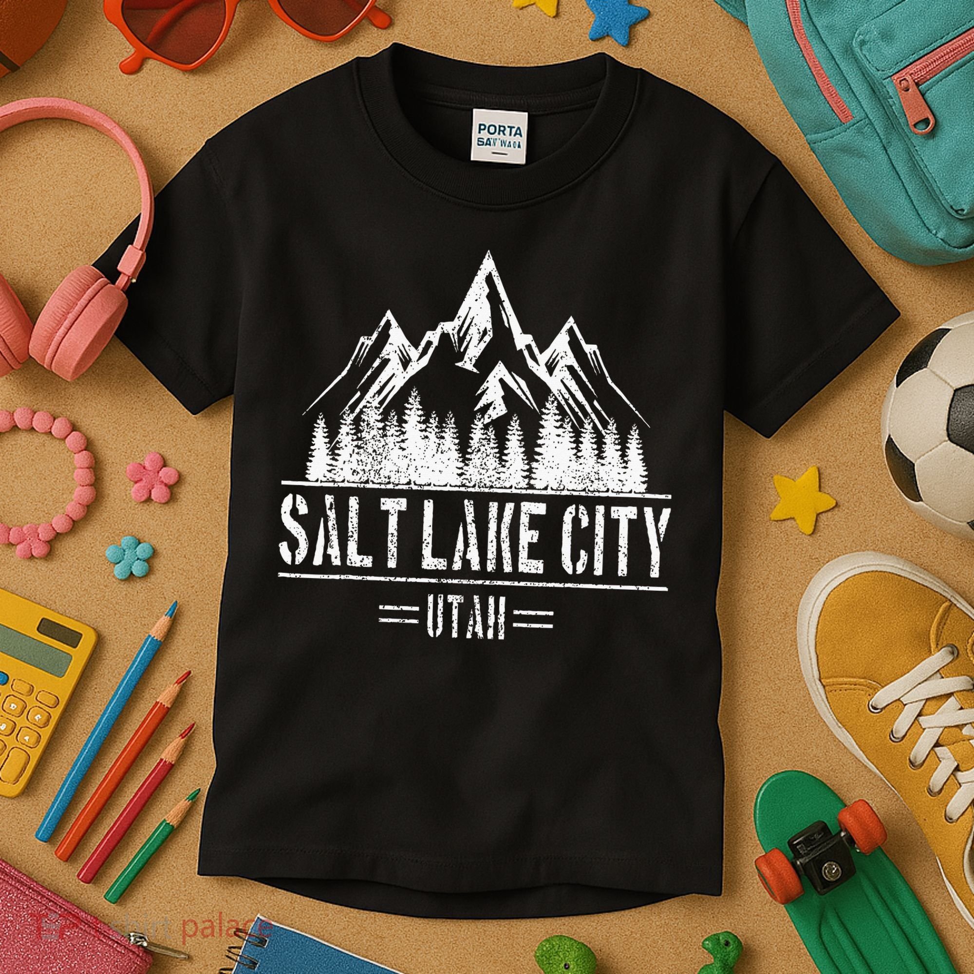 Salt Lake City Utah Mountains Nature Souvenir Kids T-Shirt