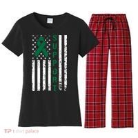 Support Liver Cancer Awareness Women's Flannel Pajama Set thumb 0