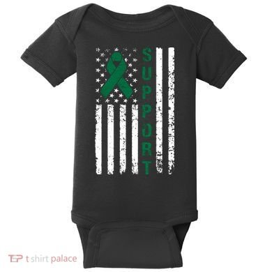 Support Liver Cancer Awareness Baby Bodysuit