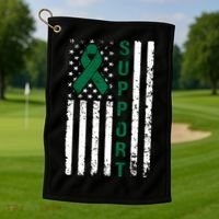 Support Liver Cancer Awareness Golf Towel thumb 1