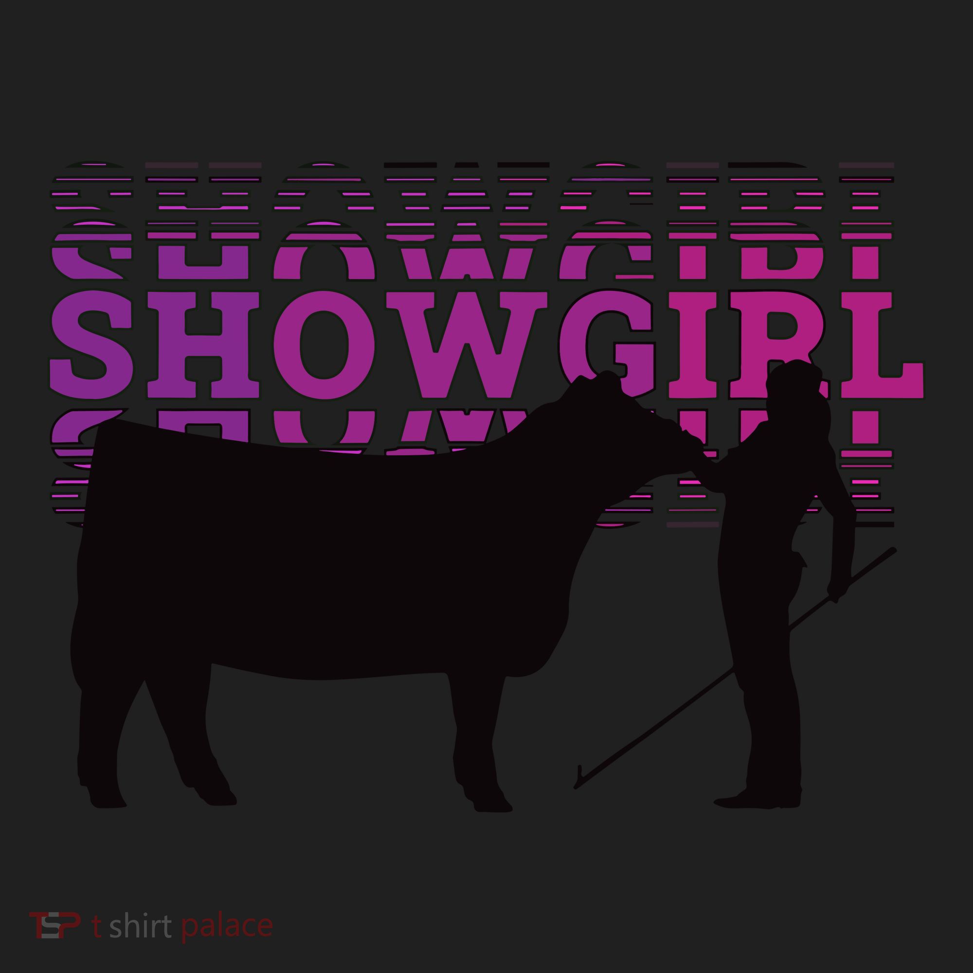 Showgirl Livestock Cattle Showing Fun Show Cattle Women's Sweatshirt