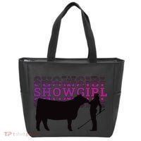 Showgirl Livestock Cattle Showing Fun Show Cattle Tote Bag thumb 0