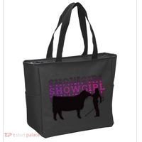 Showgirl Livestock Cattle Showing Fun Show Cattle Tote Bag thumb 2