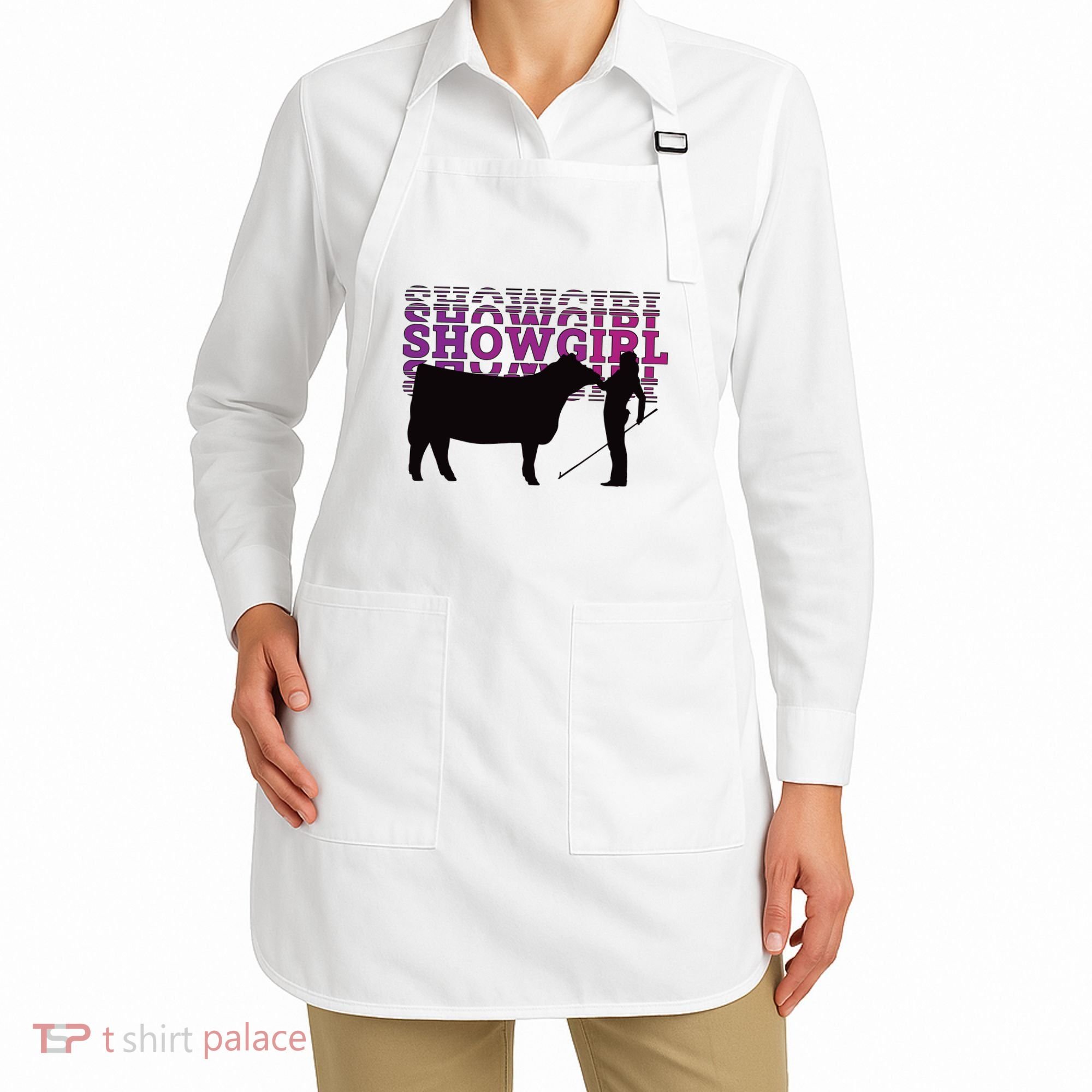 Showgirl Livestock Cattle Showing Fun Show Cattle Apron