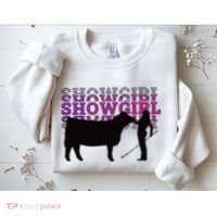 Showgirl Livestock Cattle Showing Fun Show Cattle Sweatshirt thumb 2