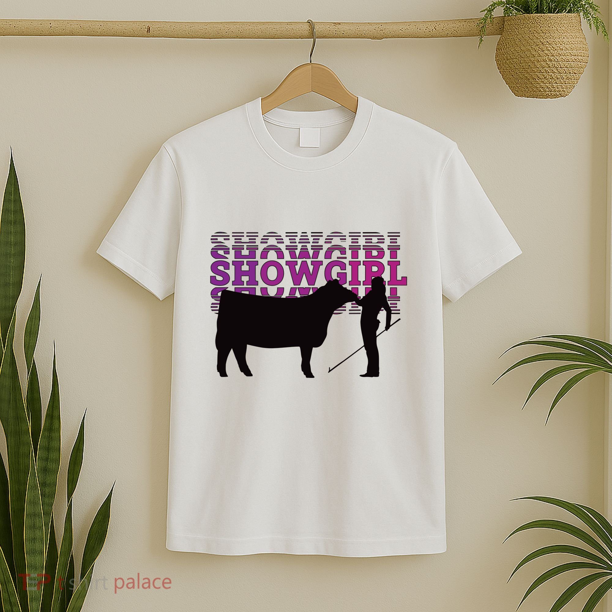 Showgirl Livestock Cattle Showing Fun Show Cattle T-Shirt