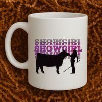 Showgirl Livestock Cattle Showing Fun Show Cattle Coffee Mug thumb 2