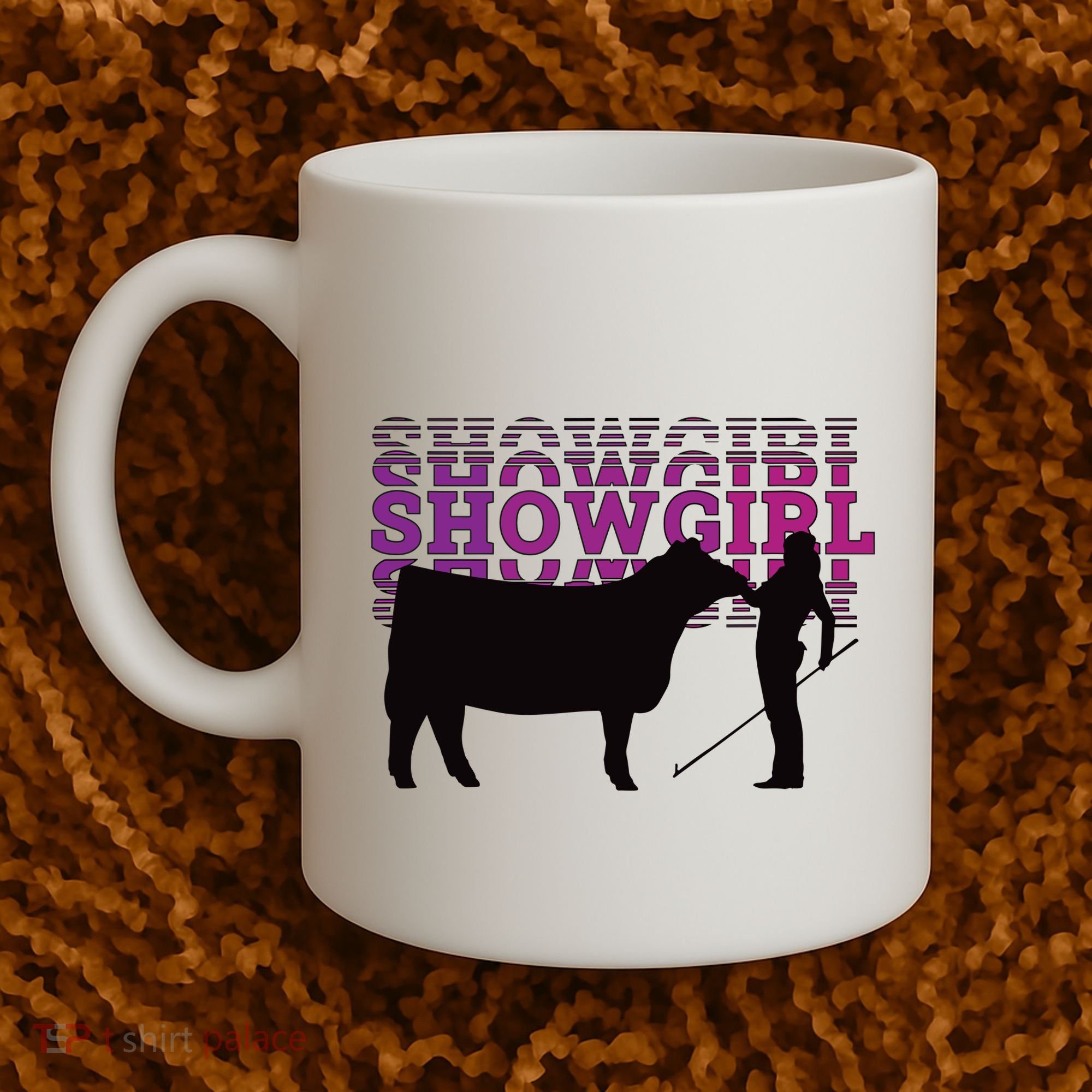 Showgirl Livestock Cattle Showing Fun Show Cattle Coffee Mug