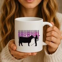 Showgirl Livestock Cattle Showing Fun Show Cattle Coffee Mug thumb 3