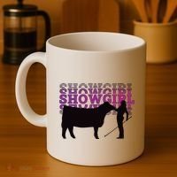 Showgirl Livestock Cattle Showing Fun Show Cattle Coffee Mug thumb 4