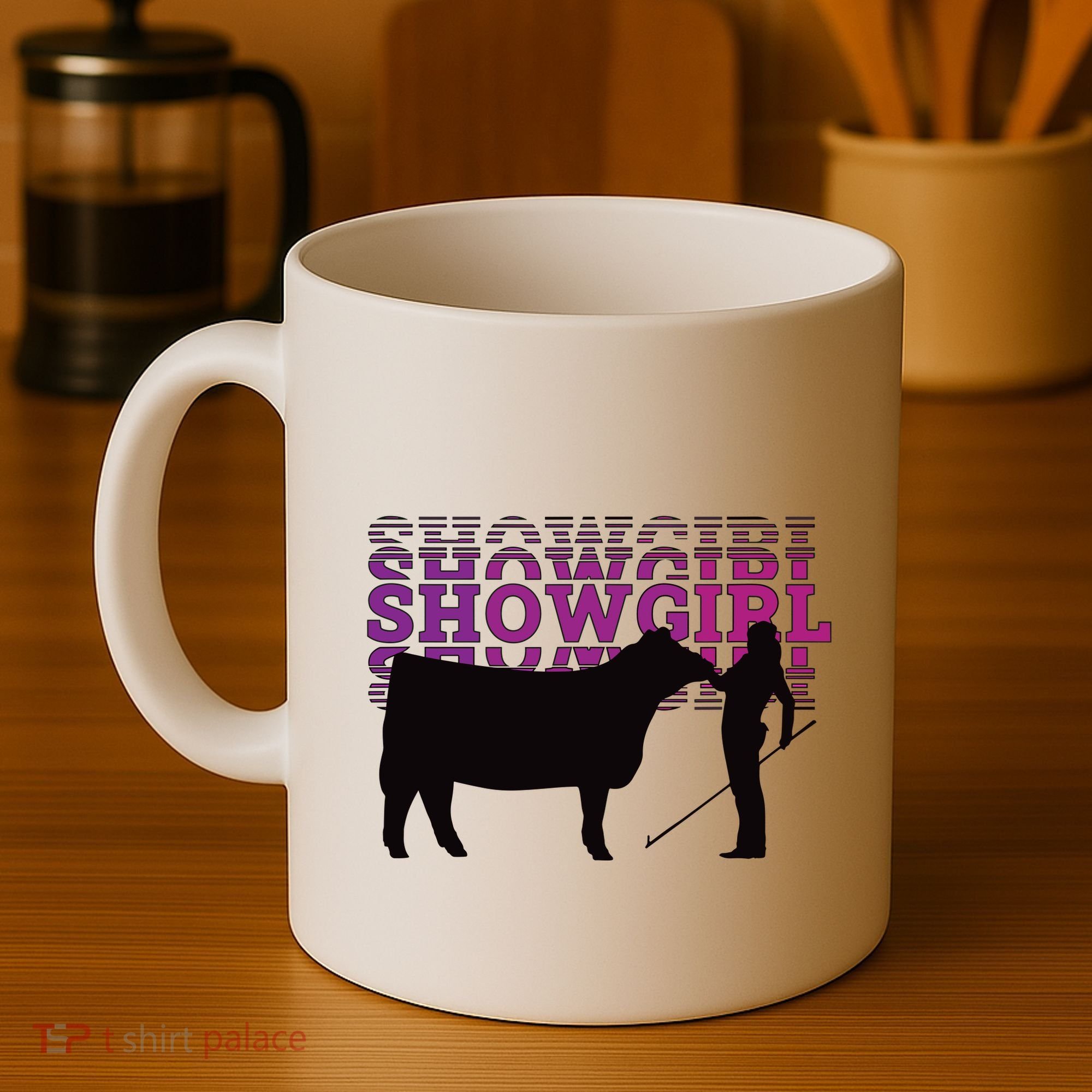 Showgirl Livestock Cattle Showing Fun Show Cattle Coffee Mug