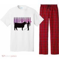 Showgirl Livestock Cattle Showing Fun Show Cattle Pajama Set thumb 0
