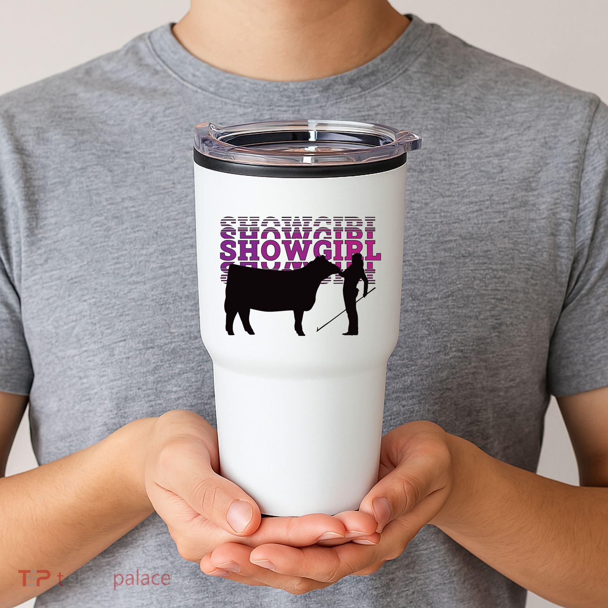 Showgirl Livestock Cattle Showing Fun Show Cattle Tumbler