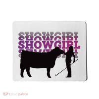 Showgirl Livestock Cattle Showing Fun Show Cattle Mousepad thumb 0