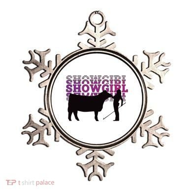 Showgirl Livestock Cattle Showing Fun Show Cattle Ornament