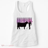 Showgirl Livestock Cattle Showing Fun Show Cattle Women's Tank Top thumb 0