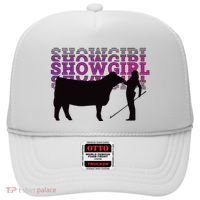 Showgirl Livestock Cattle Showing Fun Show Cattle Hat thumb 0