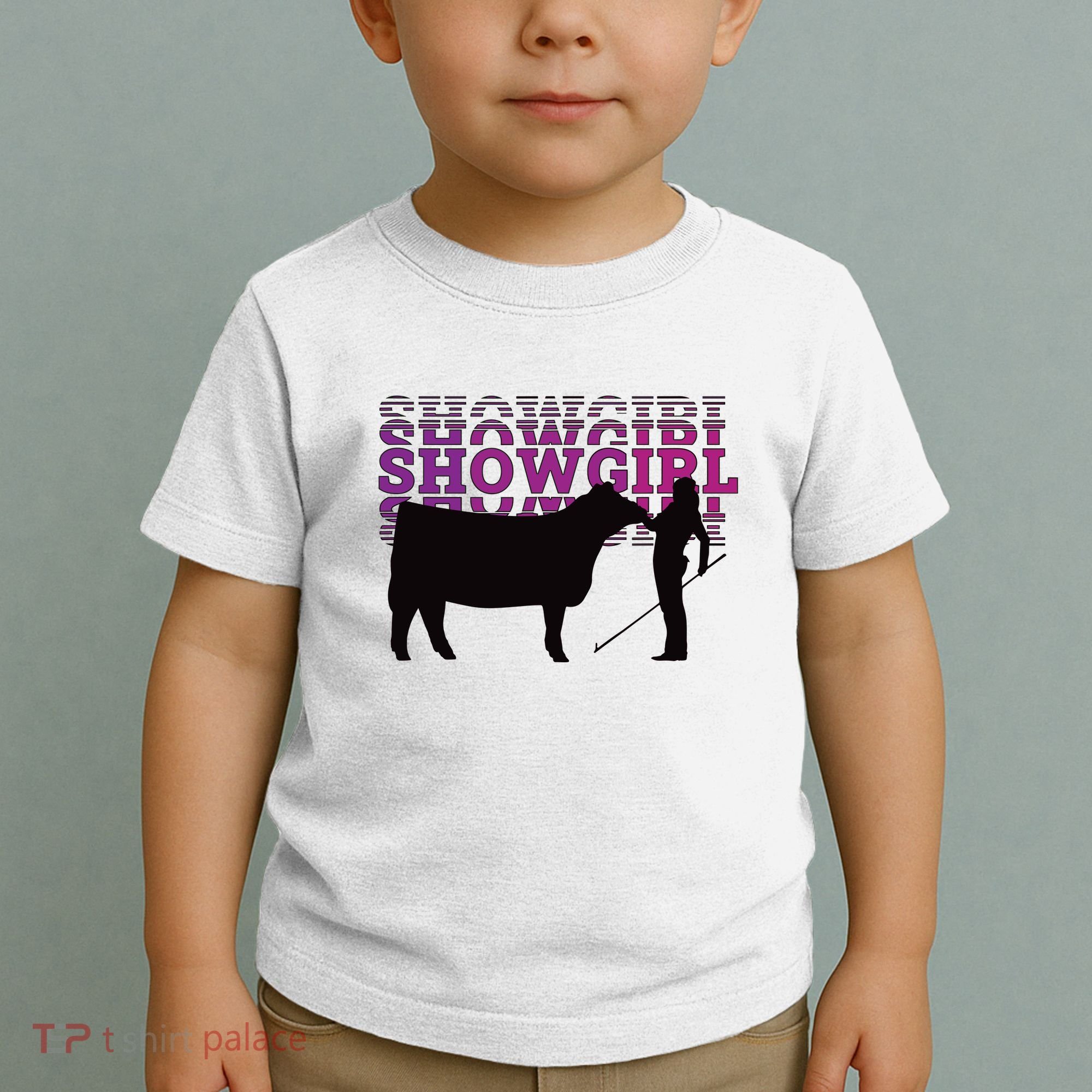 Showgirl Livestock Cattle Showing Fun Show Cattle Toddler T-Shirt