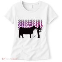 Showgirl Livestock Cattle Showing Fun Show Cattle Women's T-Shirt thumb 0