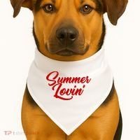Summer Lovin Cute USA-Made Doggie Bandana thumb 1