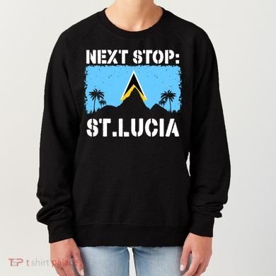 St Lucia Caribbean Vacation Trip Next Stop Vacay Vibes Cool Gift Women's Sweatshirt