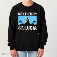 St Lucia Caribbean Vacation Trip Next Stop Vacay Vibes Cool Gift Women's Sweatshirt thumb 0