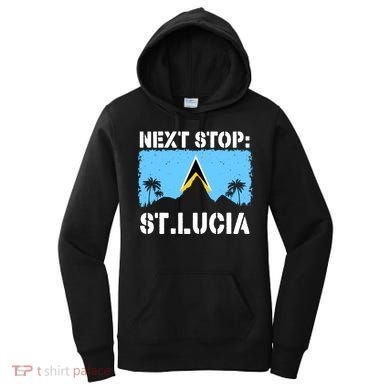 St Lucia Caribbean Vacation Trip Next Stop Vacay Vibes Cool Gift Women's Hoodie