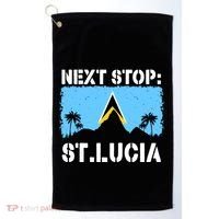 St Lucia Caribbean Vacation Trip Next Stop Vacay Vibes Cool Gift Golf Towel thumb 0