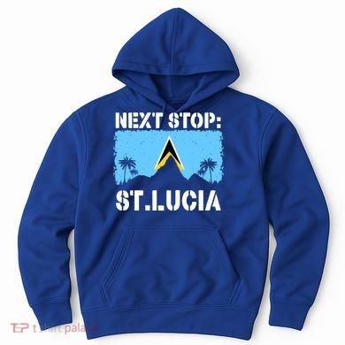 St Lucia Caribbean Vacation Trip Next Stop Vacay Vibes Cool Gift Hoodie