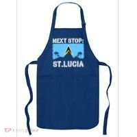St Lucia Caribbean Vacation Trip Next Stop Vacay Vibes Cool Gift Apron thumb 0