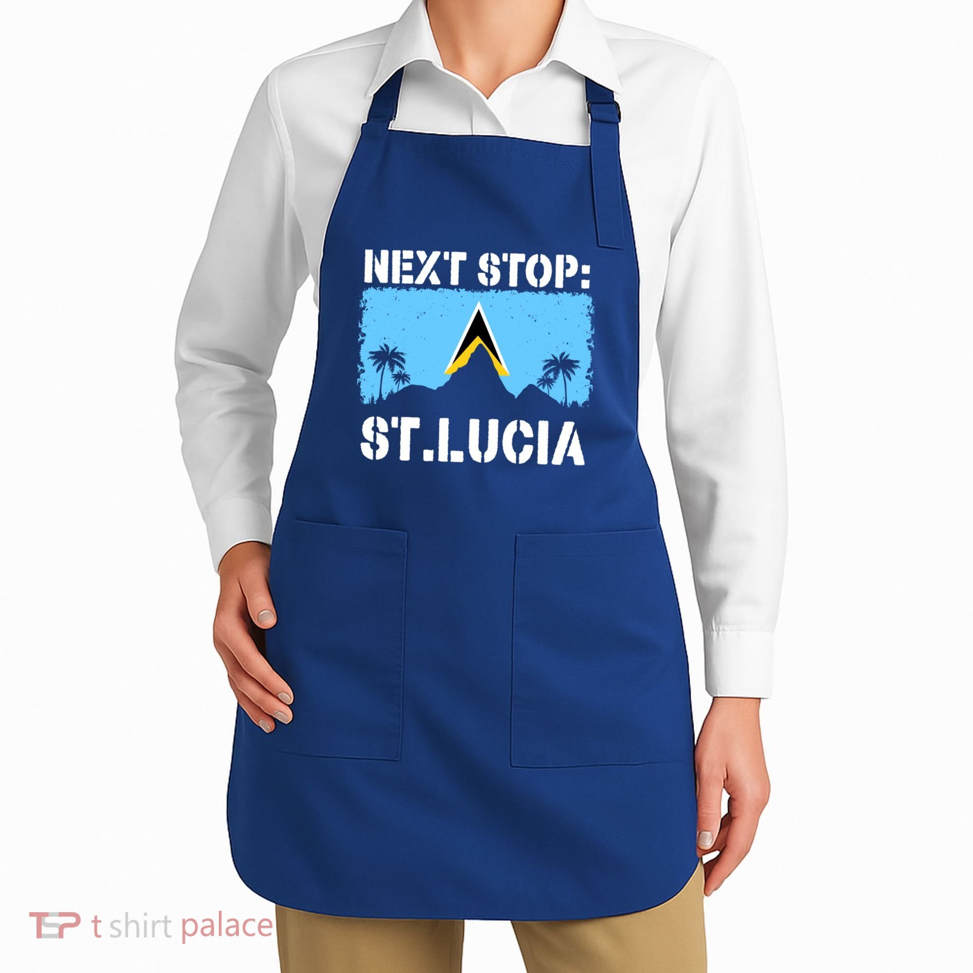 St Lucia Caribbean Vacation Trip Next Stop Vacay Vibes Cool Gift Apron