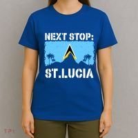 St Lucia Caribbean Vacation Trip Next Stop Vacay Vibes Cool Gift T-Shirt thumb 4