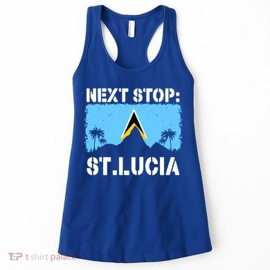 St Lucia Caribbean Vacation Trip Next Stop Vacay Vibes Cool Gift Women's Tank Top