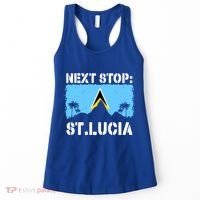St Lucia Caribbean Vacation Trip Next Stop Vacay Vibes Cool Gift Women's Tank Top thumb 0