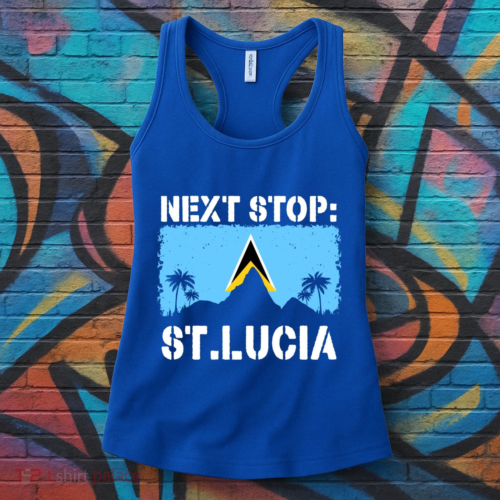 St Lucia Caribbean Vacation Trip Next Stop Vacay Vibes Cool Gift Women's Tank Top