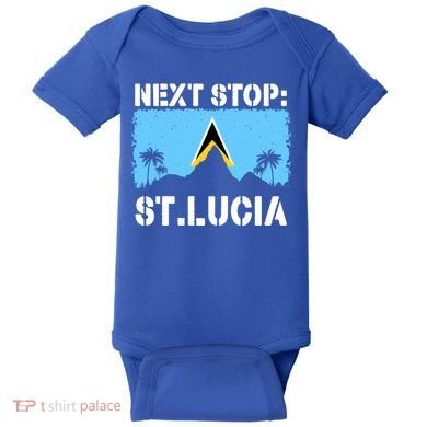 St Lucia Caribbean Vacation Trip Next Stop Vacay Vibes Cool Gift Baby Bodysuit