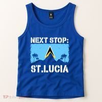 St Lucia Caribbean Vacation Trip Next Stop Vacay Vibes Cool Gift Tank Top thumb 2