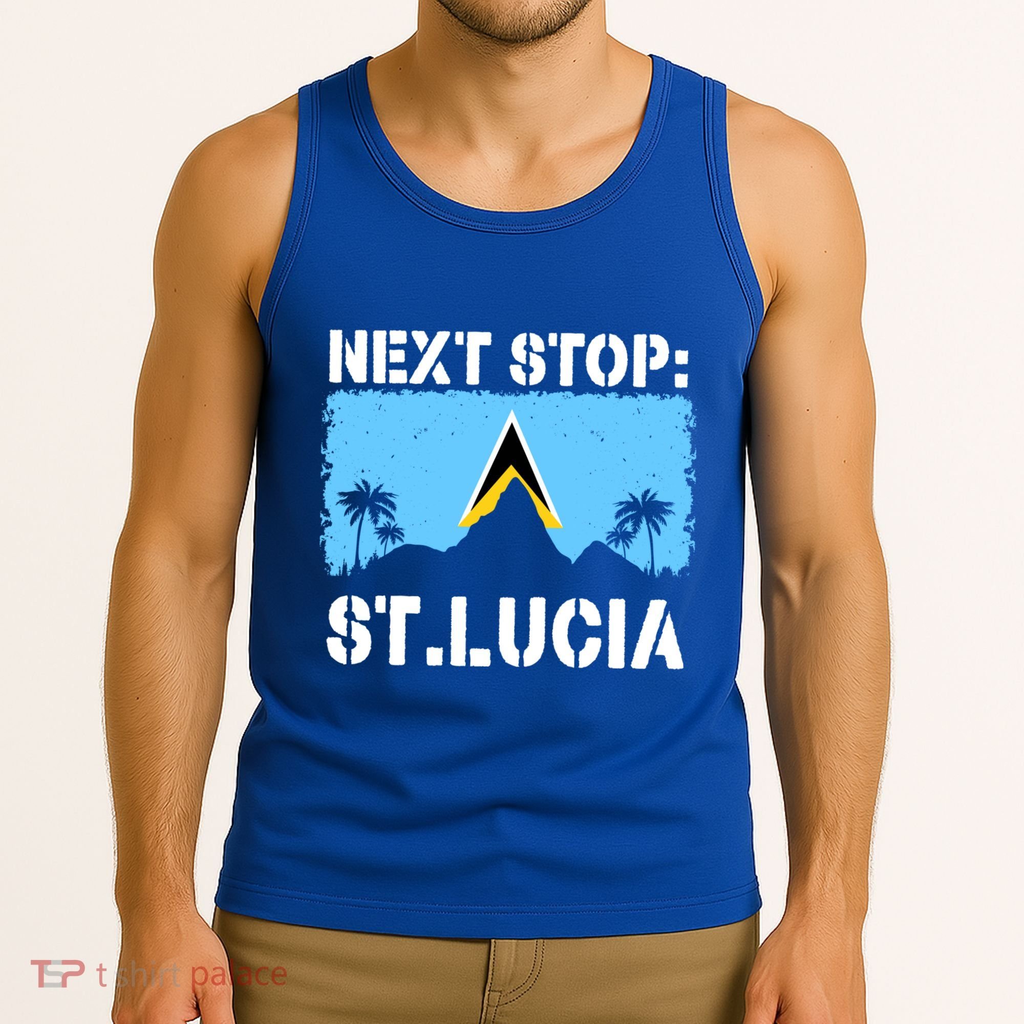 St Lucia Caribbean Vacation Trip Next Stop Vacay Vibes Cool Gift Tank Top